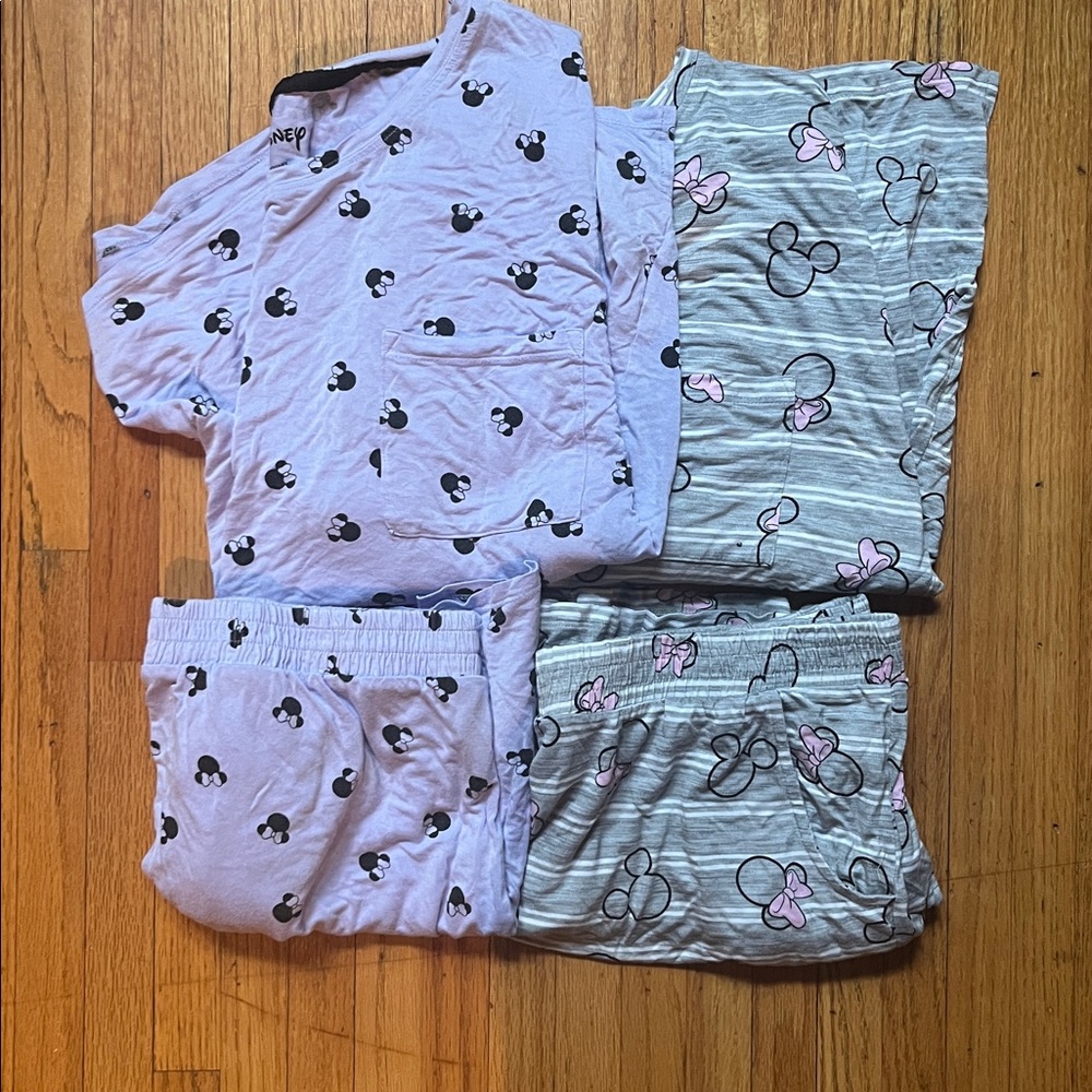 2 Disney Minnie Mouse Women’s short PJ sets